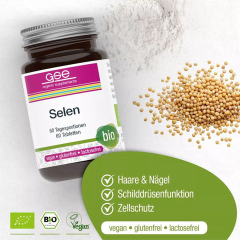 GSE Selen Compact (Bio), 60 Tabl. à 500 mg, 30g