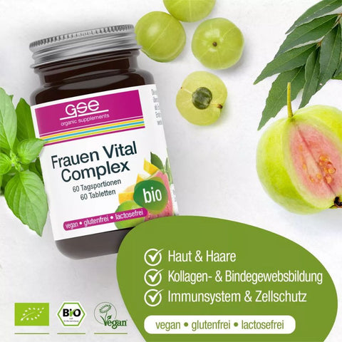 GSE Women Vital Complex (organic), 60 tablets of 500mg each, 30g