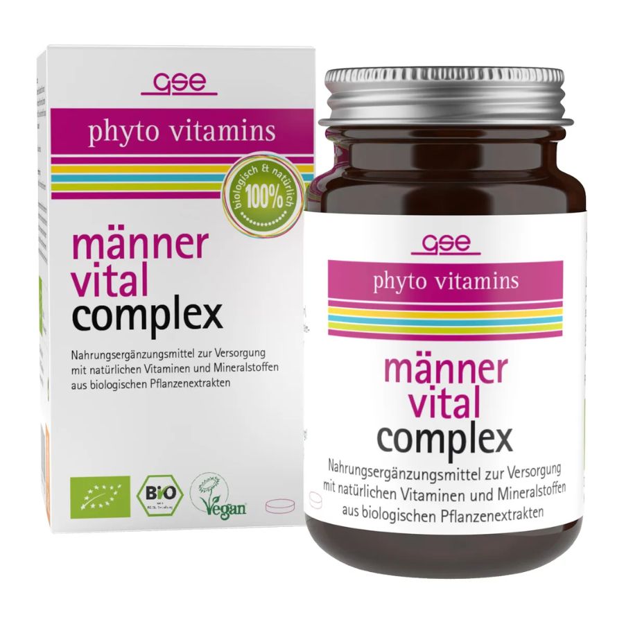 GSE Männer Vital Complex (Bio), 60 Tabl. à 500mg, 30g