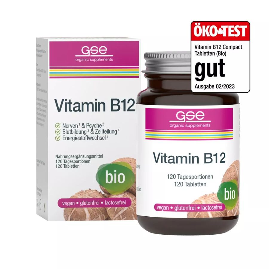 GSE Vitamin B12 Compact (Bio), 120 Tabl. à 280 mg, 34g