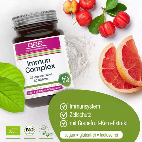 GSE Immune Complex (organic), 60 tablets of 500 mg, 30g