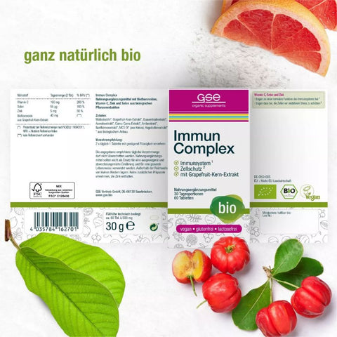 GSE Immune Complex (organic), 60 tablets of 500 mg, 30g
