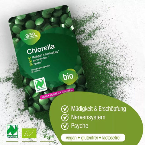 GSE Naturland Bio Chlorella 80 Tabletten à 500 mg, 40g