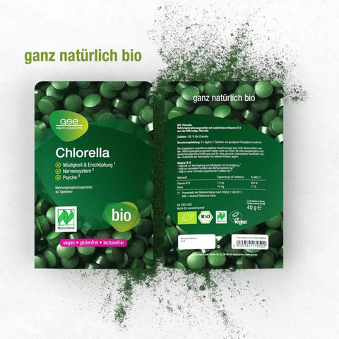 GSE Naturland Bio Chlorella 80 Tabletten à 500 mg, 40g