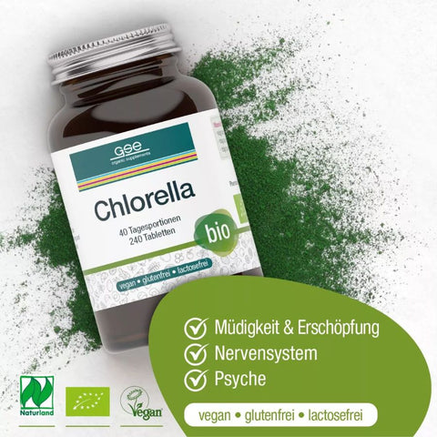 GSE Naturland Bio Chlorella 240 Tabletten à 500 mg, 120g