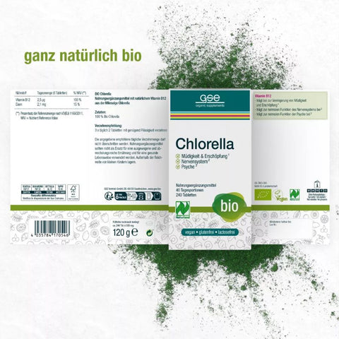 GSE Naturland Bio Chlorella 240 Tabletten à 500 mg, 120g