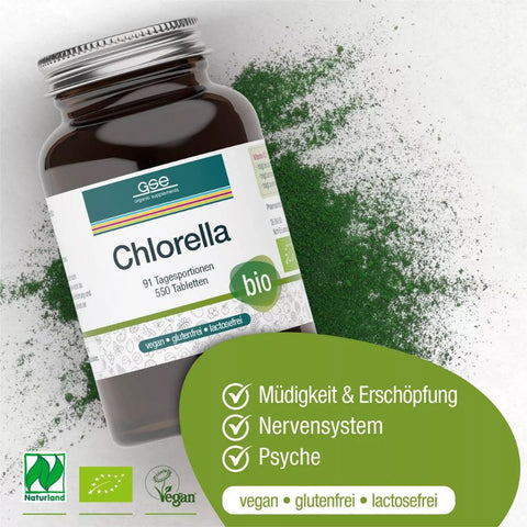 GSE Naturland Bio Chlorella 550 Tabletten à 500 mg, 275g
