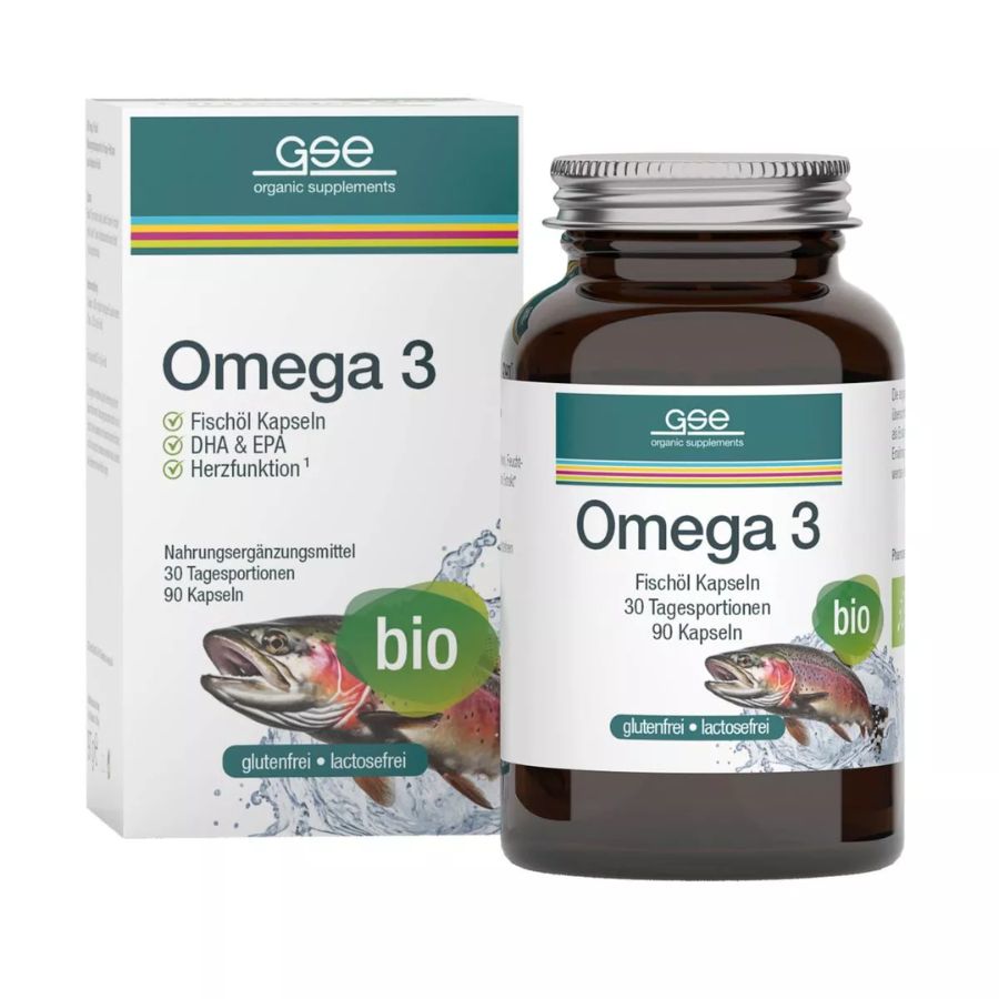 GSE BIO Omega 3 - Fischöl, 90 Kapseln à 1080 mg, 97g