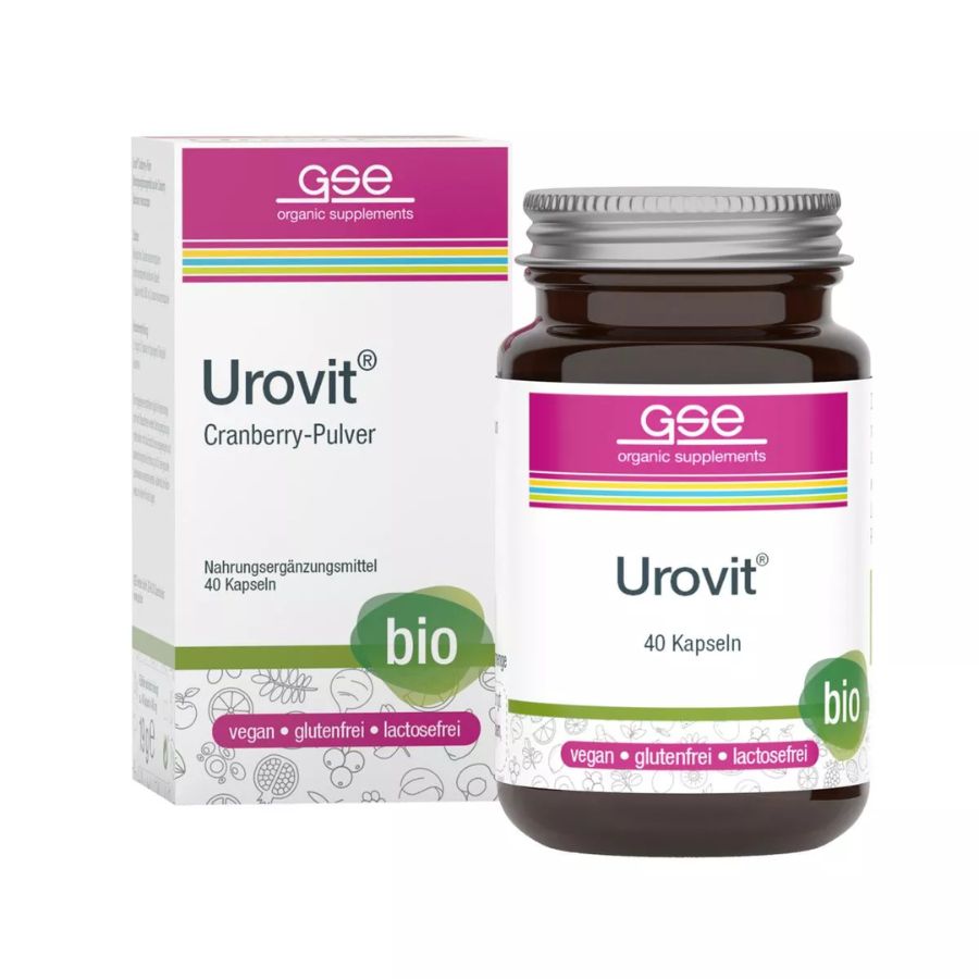 GSE Urovit® BIO Cranberry, 40 Kps. à 480 mg, 19g