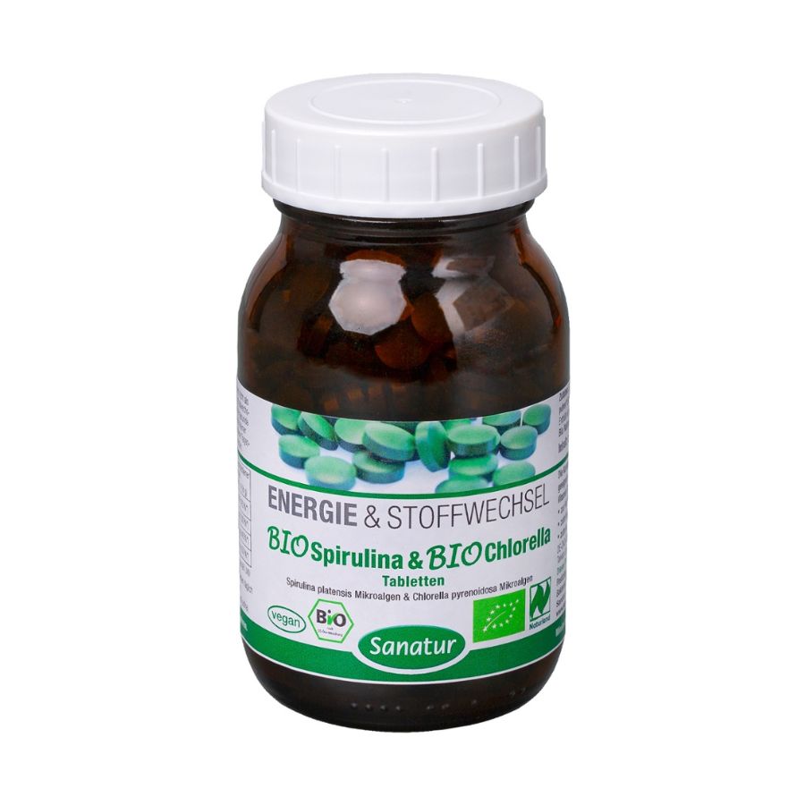 Sanatur BioSpirulina & BioChlorella Naturland ca. 250 Tabletten = 100 g