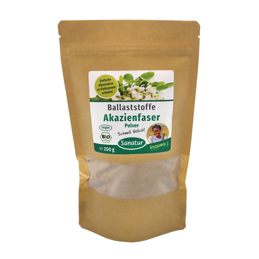 Sanatur Akazienfaser BIO, 200 g Pulver