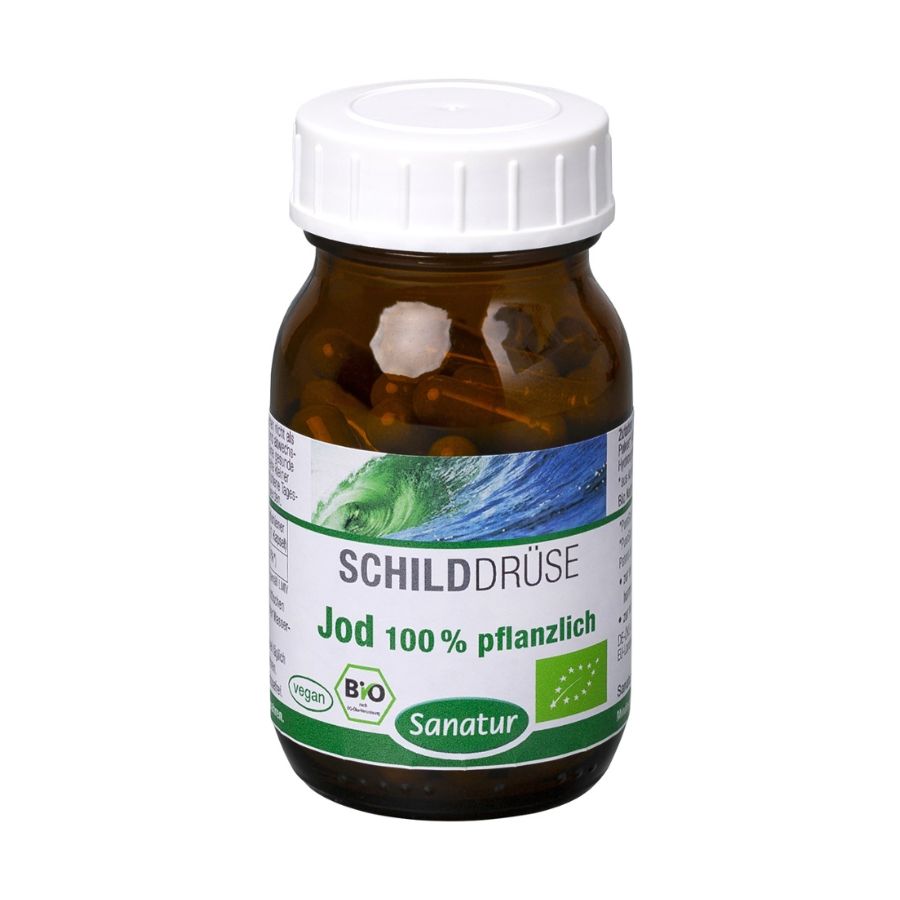 Sanatur Jod 100% pflanzlich BIO, 60 Kapseln (33 g)