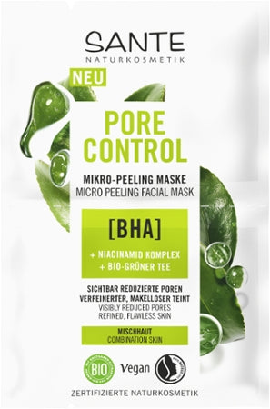 Sante Naturkosmetik Pore Control Micro-Peeling Mask Organic 2x4ml
