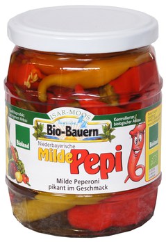 Isarmoos farmers - Biohof Laurer mild peppers ATG: 190g, in a glass