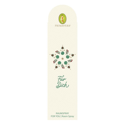 Primavera Energiekick - Geschenkanhänger mit Mini Raumspray Bio