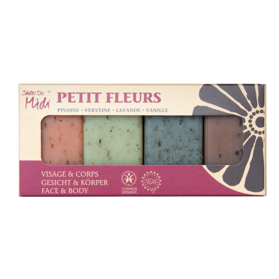 Savon du Midi Bio Blüten - Gästeseifen PETIT FLEURS 4x20g 