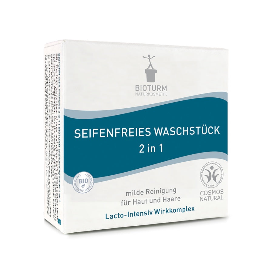 BIOTURM Seifenfreies Waschstück 2 in 1 Nr.131 Bio 100g