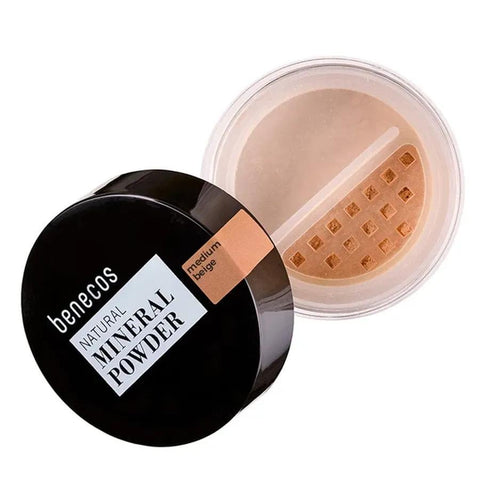 benecos Natural Beauty Mineral Powder, medium beige Bio 10g