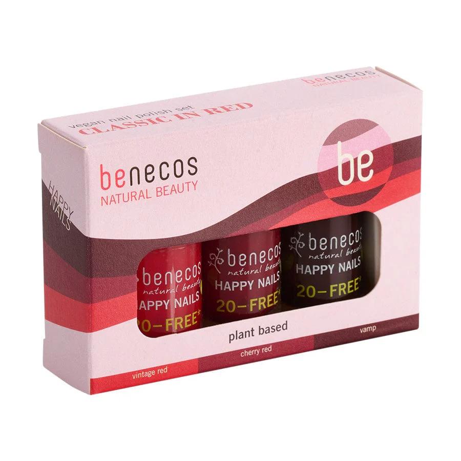 benecos Natural Beauty Nail Polish Vorteilset Classic in Red 3er Set