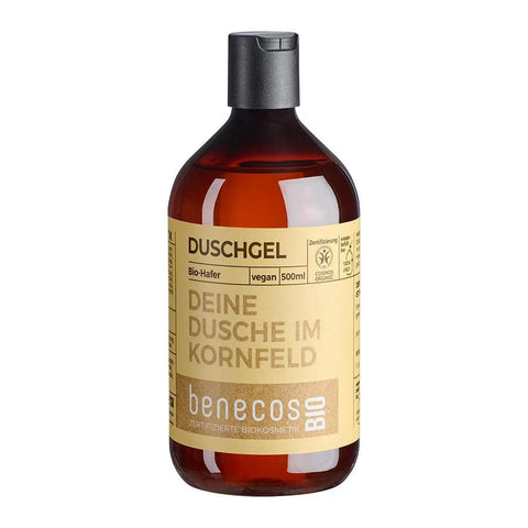 benecos DEINE DUSCHE IM KORNFELD Duschgel 2in1 – Hafer, Haut & Haar, 500ml
