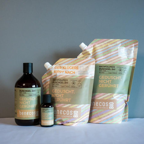 benecos SHOWERED, NOT STIRRED 2in1 Shower Gel Olive Skin and Hair, 500ml