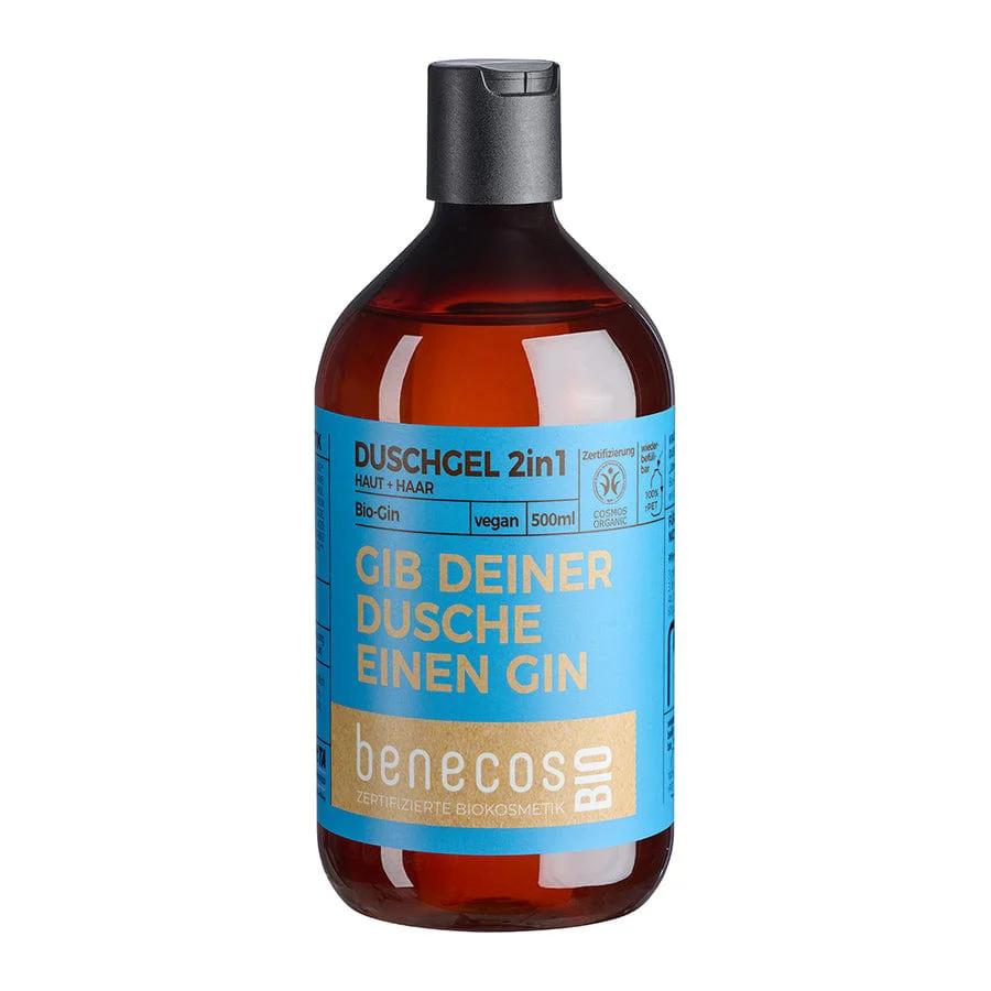 benecosBio GIB DEINER DUSCHE EINEN GIN Duschgel 2in1 Haut und Haar Bio 500ml