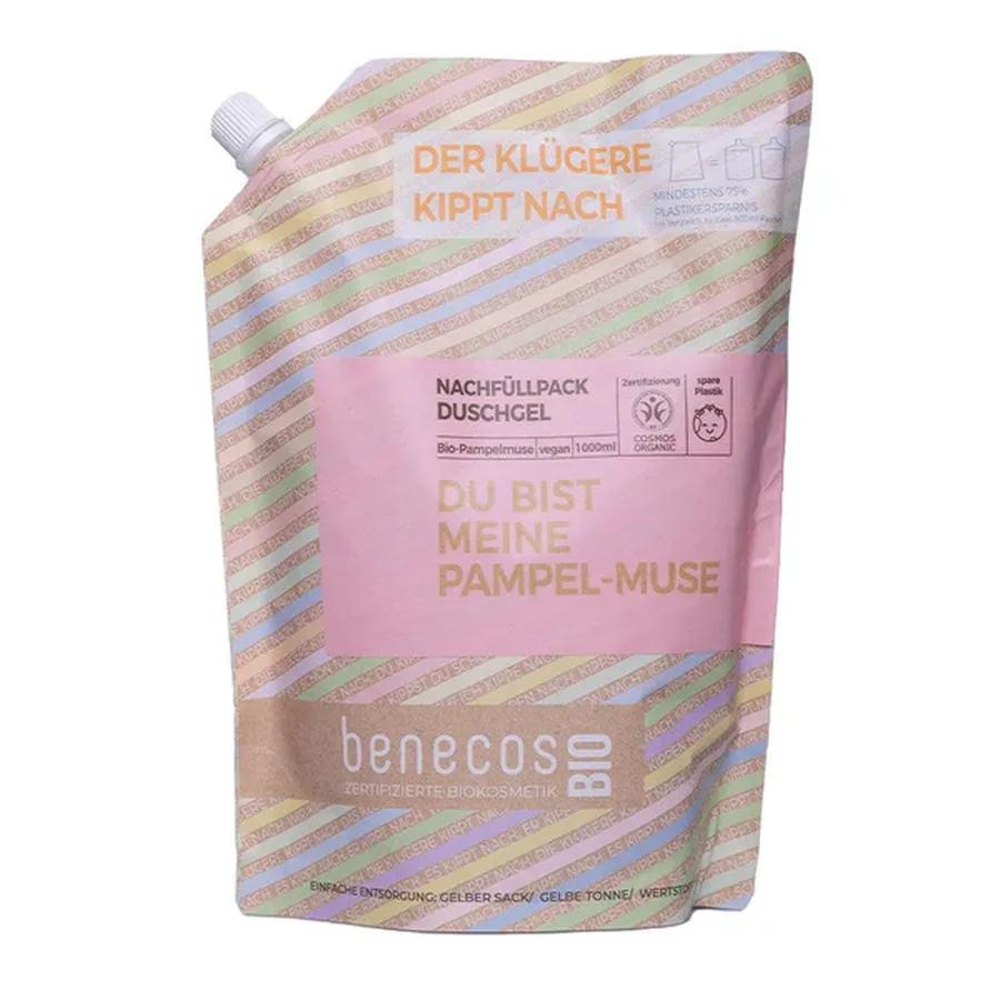 benecosBio Nachfüllbeutel - DU BIST MEINE PAMPEL-MUSE Duschgel 2in1 Bio Pampelmuse Haut und Haar 500ml