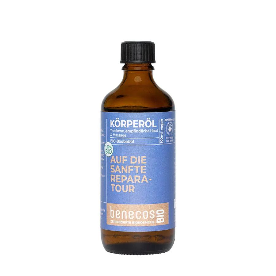 benecosBio AUF DIE SANFTE REPARATOUR Körperöl Bio-Baobaböl 100ml