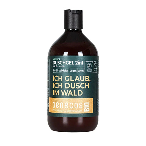 benecos I THINK I'M SHOWERING IN THE FOREST Shower Gel 2in1 Organic Stone Pine