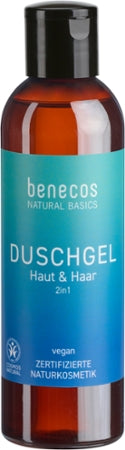 benecos Natural Basics Shower Gel 2in1 for Skin &amp; Hair Organic 200ml 