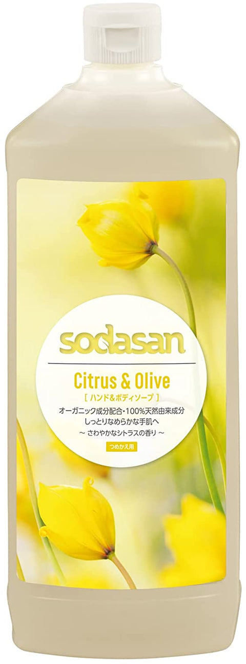 Sodasan Flüssigseife Citrus Olive 1 l Bio