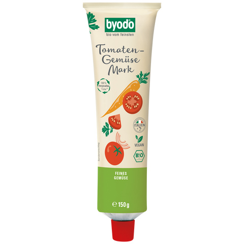 Byodo Tomaten-Gemüse Mark Doppelfrucht in der Tube (200g)