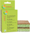Sonett eco dishwashing sponge 2er Bio