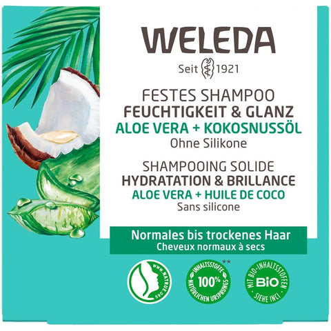 WELEDA Solid Shampoo Moisture &amp; Shine Organic 50g