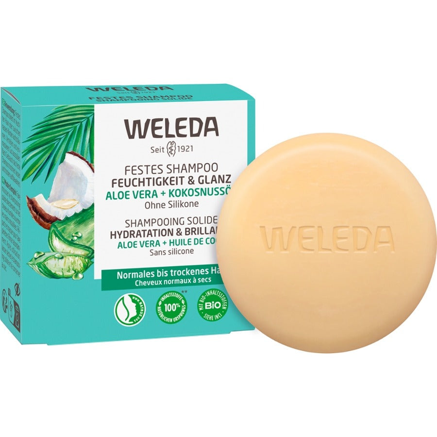 WELEDA Festes Shampoo Feuchtigkeit & Glanz Bio 50g