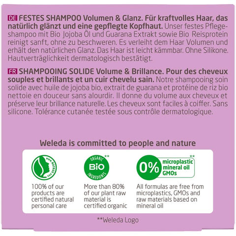 WELEDA Solid Shampoo Volume &amp; Shine Organic 50g