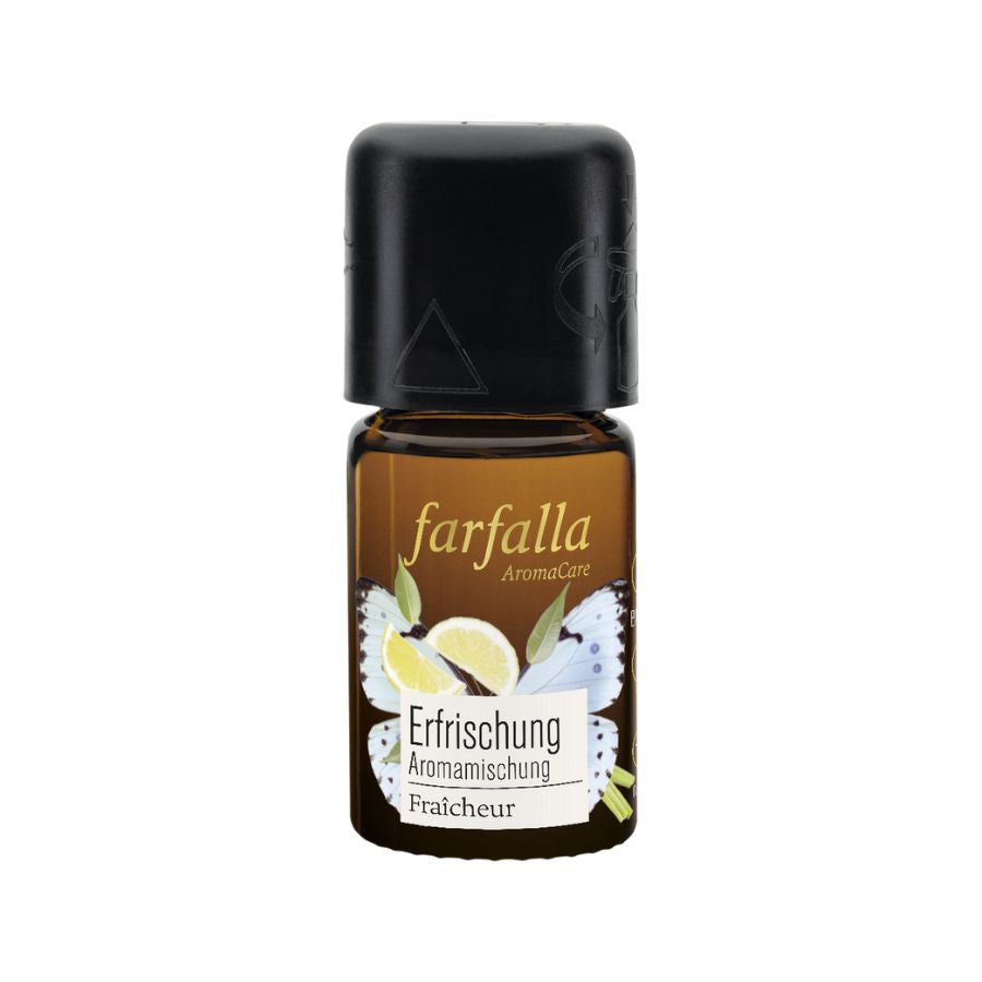 Farfalla Sei erfrischt, Zitrone, Erfrischung Aromamischung Bio 5ml