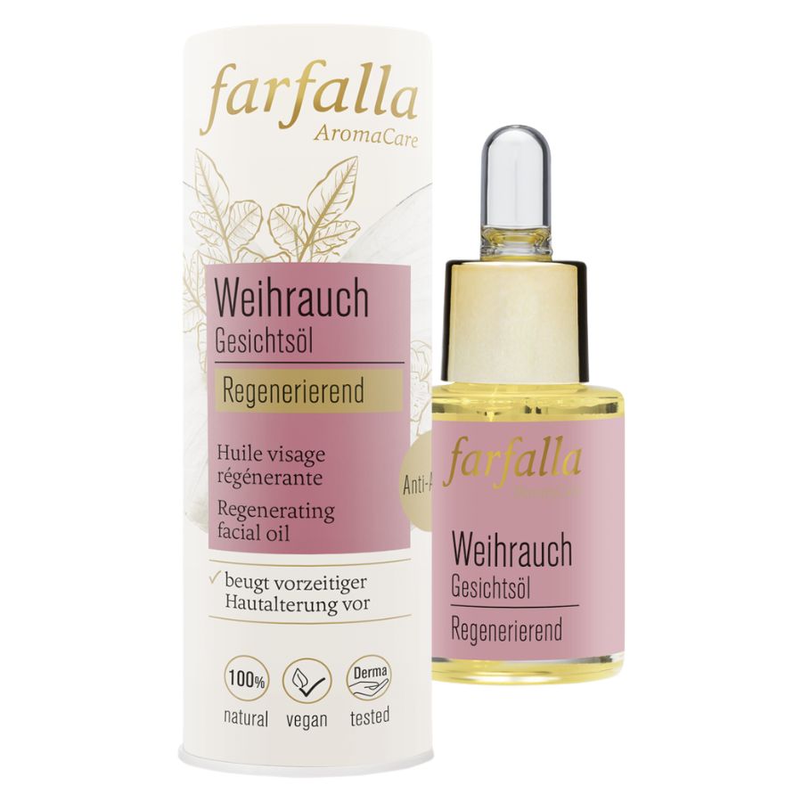 Farfalla Gesichtsöl Weihrauch, regenerierend Bio 15ml