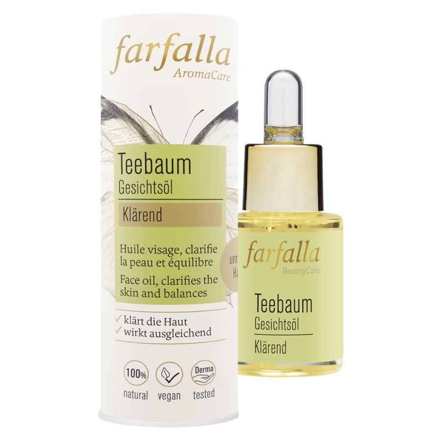 Farfalla Gesichtsöl Teebaum, klärend Bio 15ml