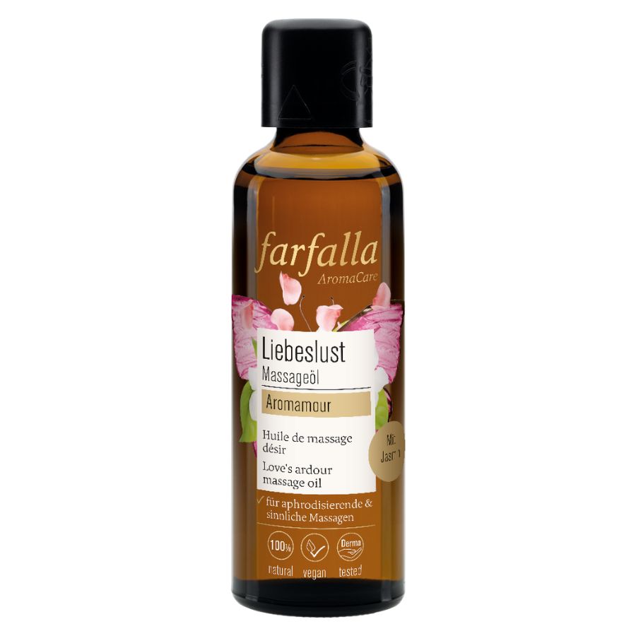 Farfalla Aromamour, Liebeslust Massageöl Bio 75ml