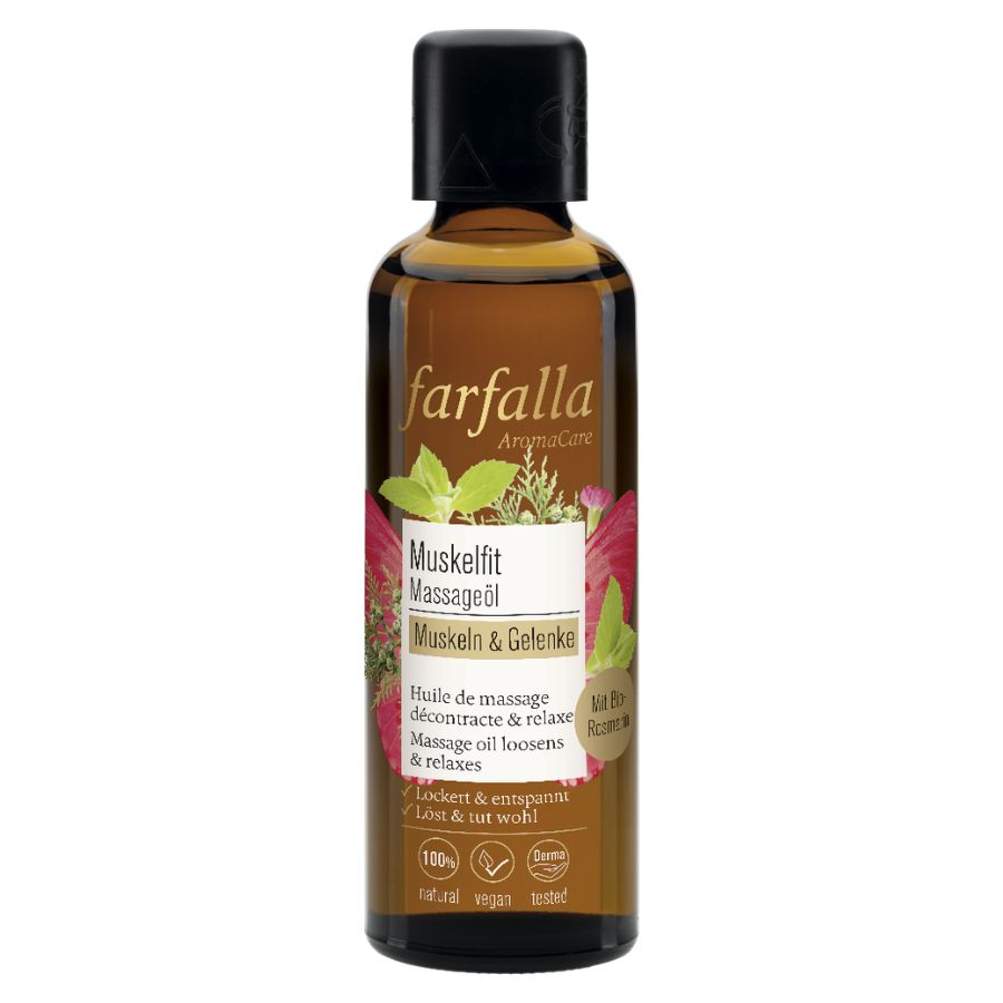 Farfalla Muskeln & Gelenke, Muskelfit Massageöl Bio 75ml