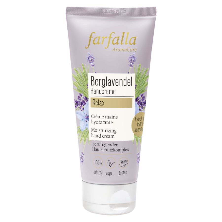 Farfalla Berglavendel Relax, Schön entspannt Handcreme Bio 50ml