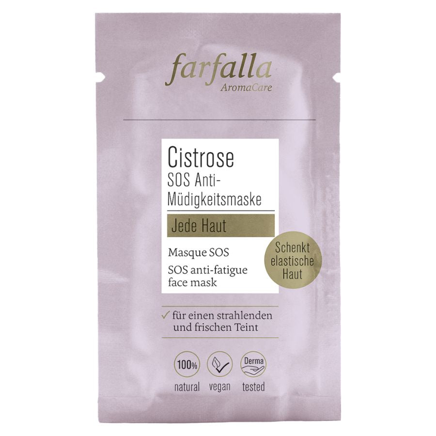 Farfalla Cistrose Für jede Haut, SOS Anti-Müdigkeitsmaske Bio 7ml