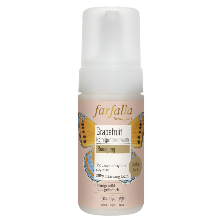 Farfalla Grapefruit Reinigung, Seidiger Reinigungsschaum Bio 120ml