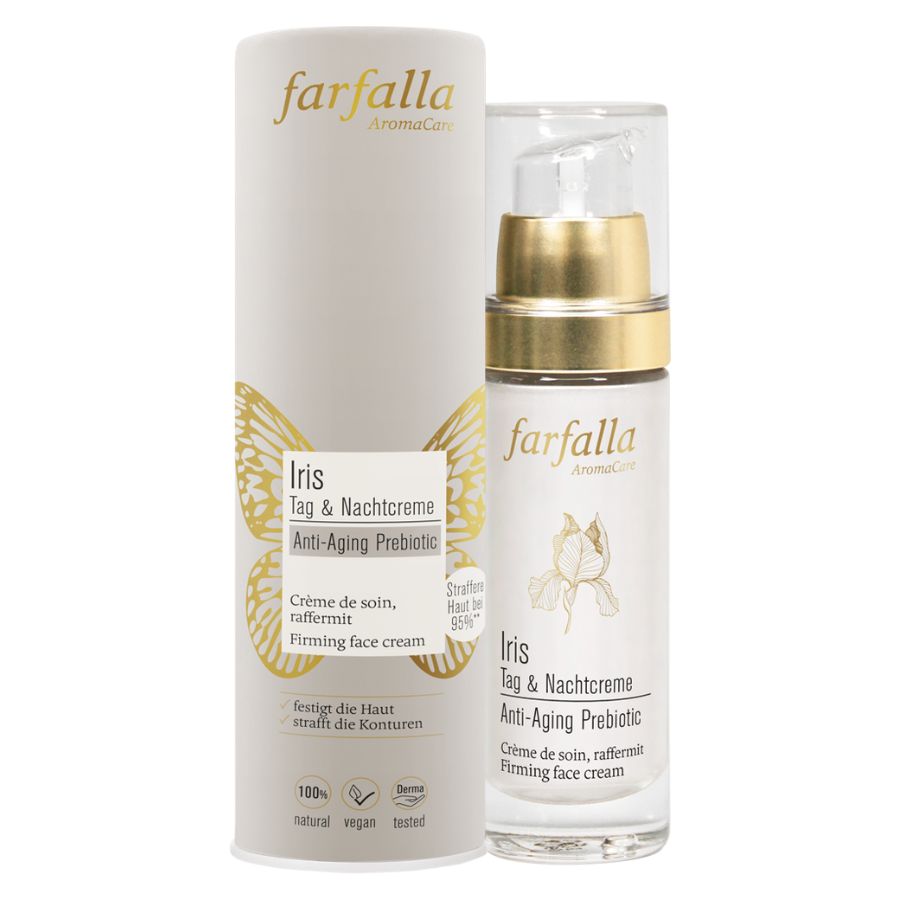 Farfalla Iris Anti-Ageing Prebiotic, Tag & Nachtcreme Bio 30ml