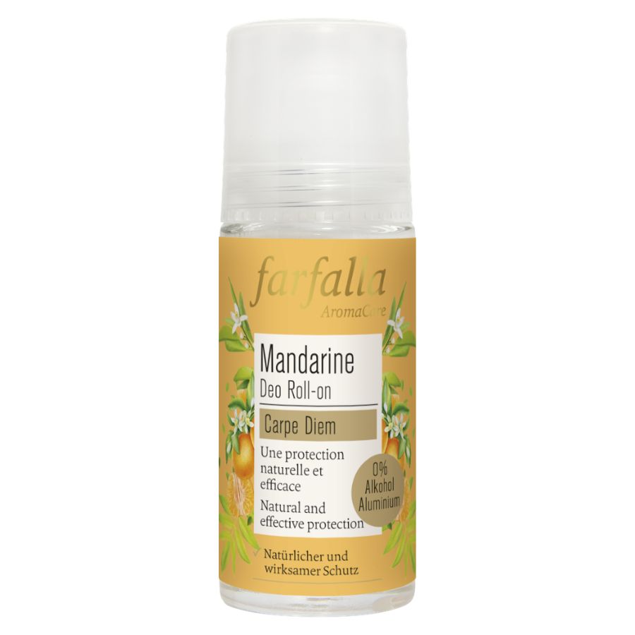 Farfalla Mandarine, Zitrusfrischer Deo Roll-on Bio 50ml