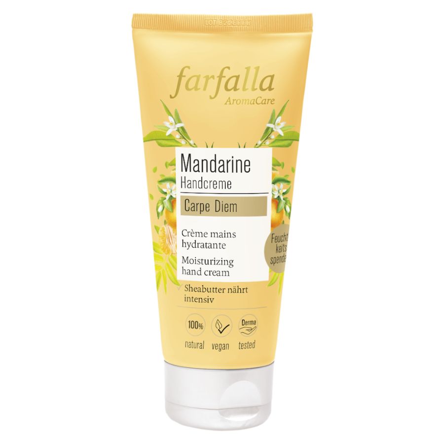 Farfalla Mandarine Carpe Diem, Feuchtigkeitsspendende Handcreme Bio 50ml