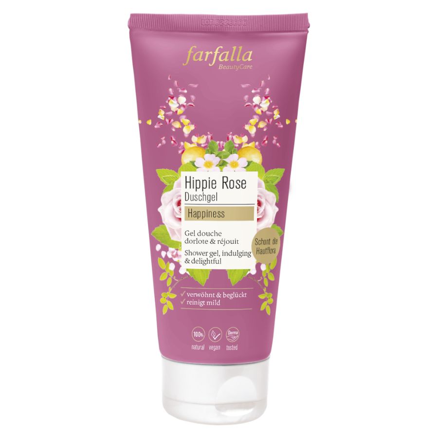 Farfalla Hippie rose Happiness, Duschgel Bio 200ml