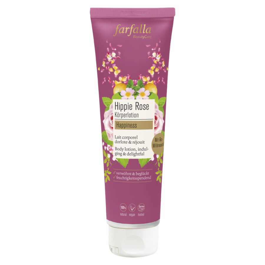 Farfalla Hippie rose Happiness, Körperlotion Bio 150ml