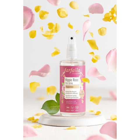 Farfalla Hippie rose Happiness, deodorant spray organic 100ml